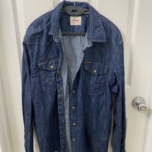 Wrangler denim long sleeve button up